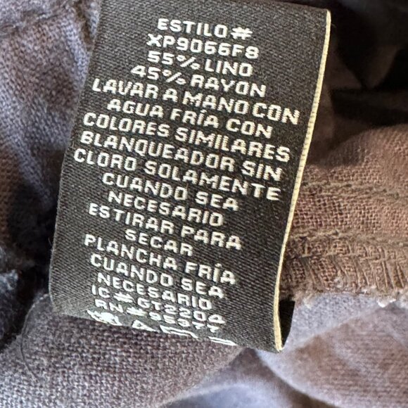 Social Standard Sanctuary Linen Jogger Pants Womens Size Large Blue Pull On New - Picture 11 of 13